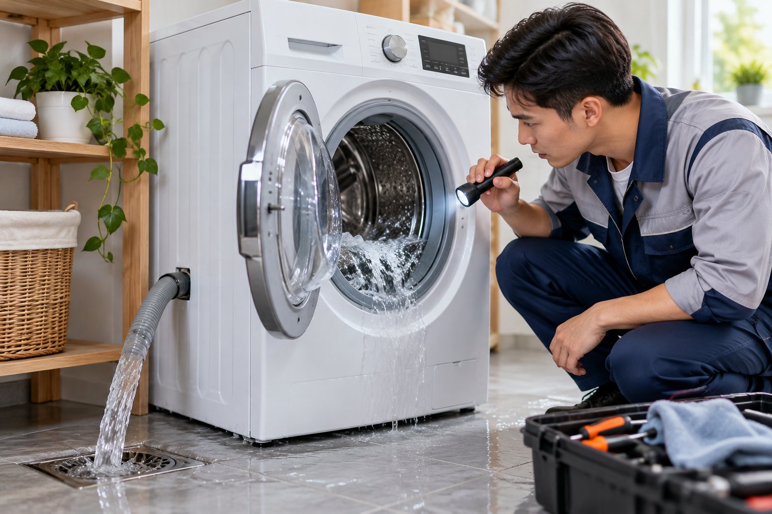 Máy giặt xả nước liên tục: Cách kiểm tra an toàn 15 Máy giặt xả nước liên tục: Cách kiểm tra an toàn