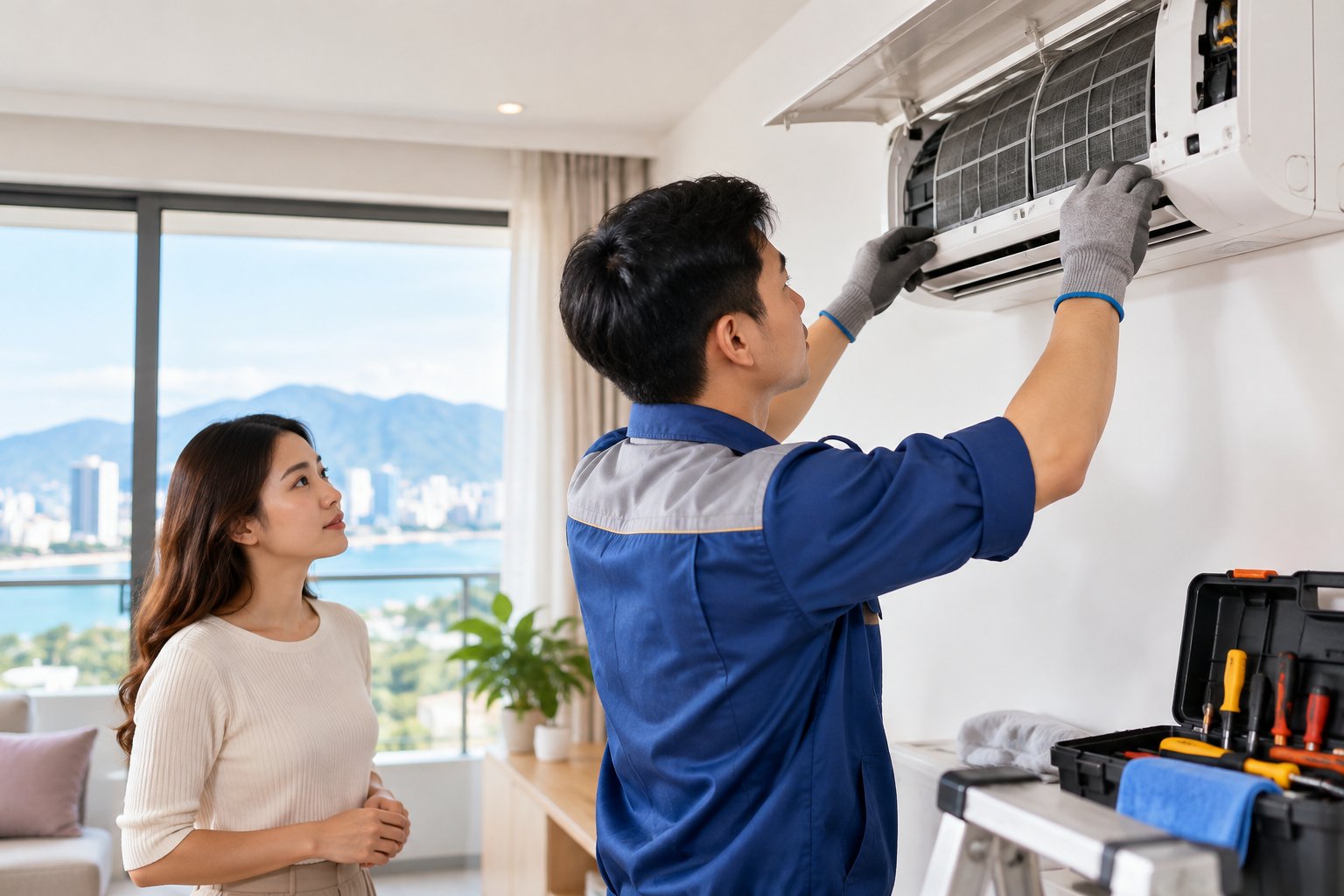 Sửa máy lạnh Liên Chiểu: kiểm tra đúng lỗi tại nhà