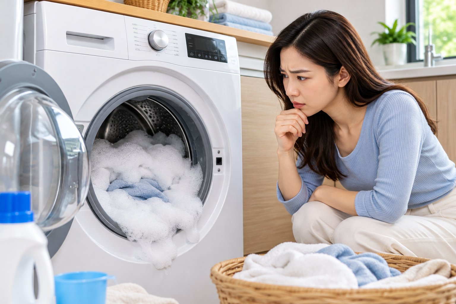 Máy giặt giặt xong còn bọt: nguyên nhân, cách xử lý 18 Máy giặt giặt xong còn bọt: nguyên nhân, cách xử lý