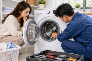 Máy giặt không quay lồng: Kiểm tra an toàn