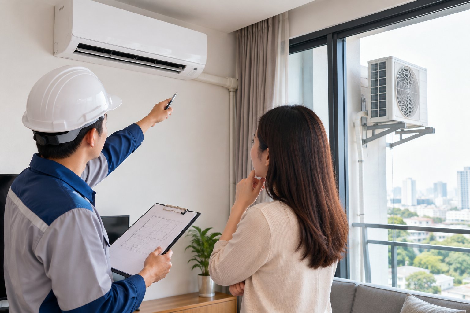 Điều kiện lắp máy lạnh thuê: Checklist khảo sát