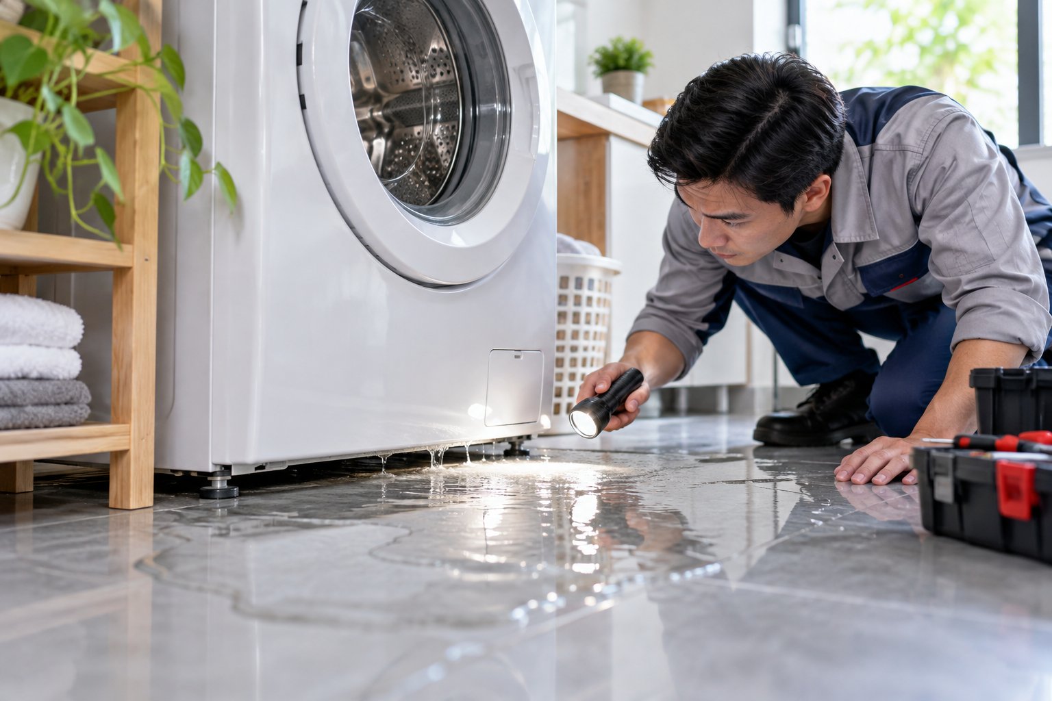 Máy giặt bị rò nước dưới gầm: Bảng chẩn đoán 26 Máy giặt bị rò nước dưới gầm: Bảng chẩn đoán