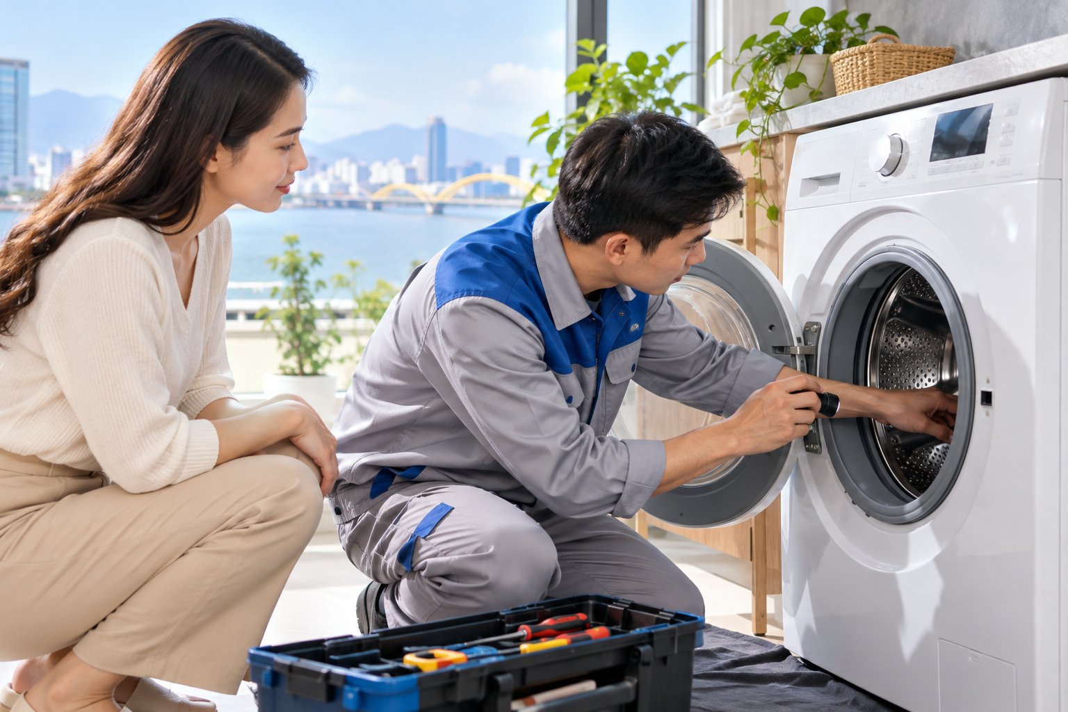 Sửa máy giặt Hải Châu: kiểm tra lỗi tại nhà
