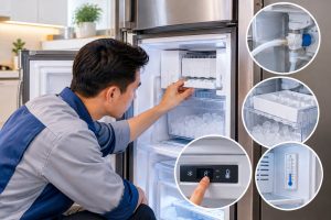 Tủ lạnh không làm đá tự động: Cách kiểm tra an toàn