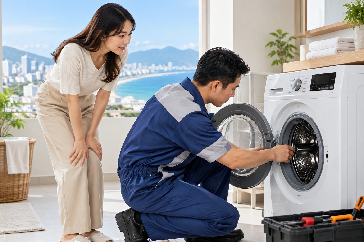 Sửa máy giặt Sơn Trà: phạm vi và cách đặt lịch