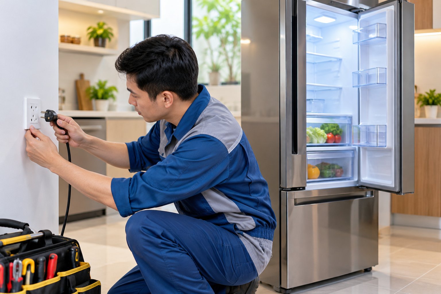 Tủ lạnh không vào điện: Cách kiểm tra an toàn 25 Tủ lạnh không vào điện: Cách kiểm tra an toàn
