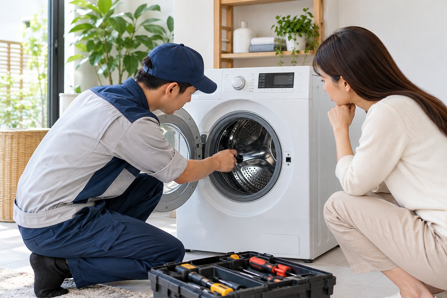 Sửa máy giặt Cẩm Lệ: kiểm tra và xử lý tại nhà