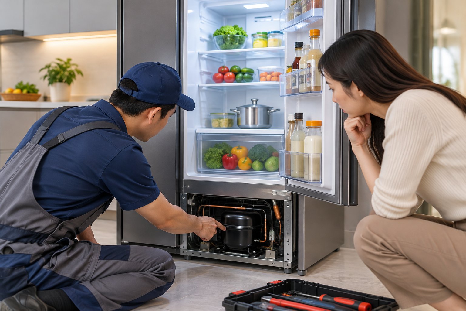 Tủ lạnh chạy liên tục không ngắt: Cách kiểm tra