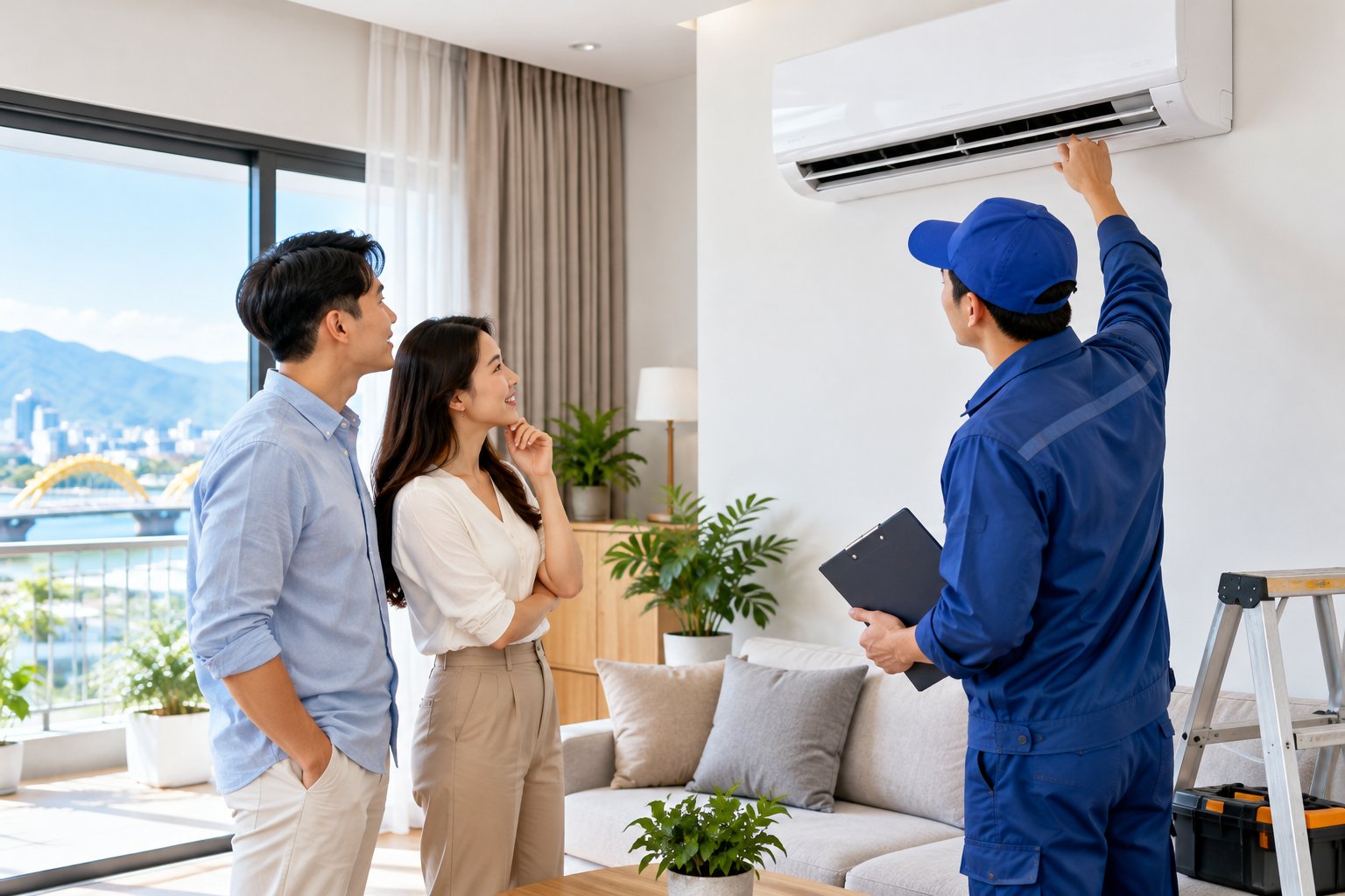 Cho thuê máy lạnh gia đình Đà Nẵng: Tư vấn giao lắp