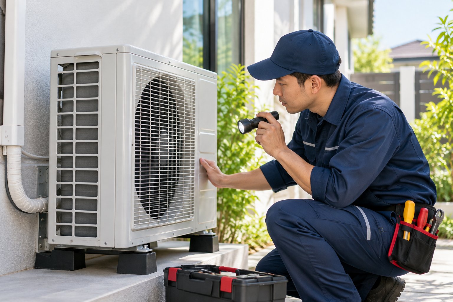 Máy lạnh không chạy cục nóng: Cách kiểm tra an toàn