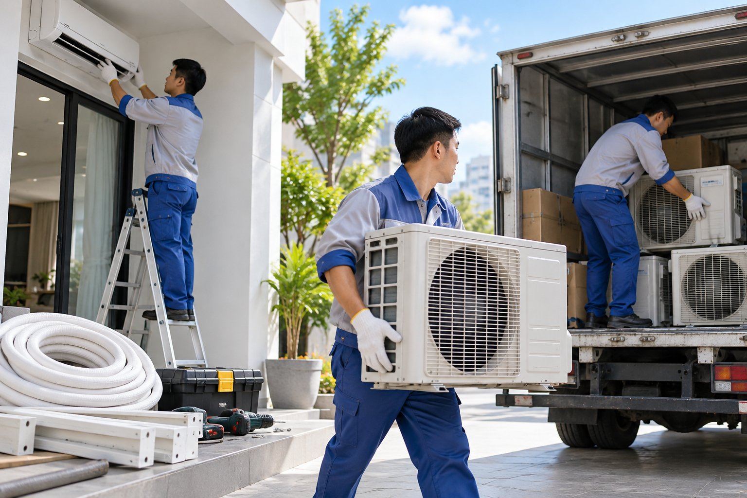 Ảnh minh hoạ: Chi phí thuê máy lạnh gồm những gì?