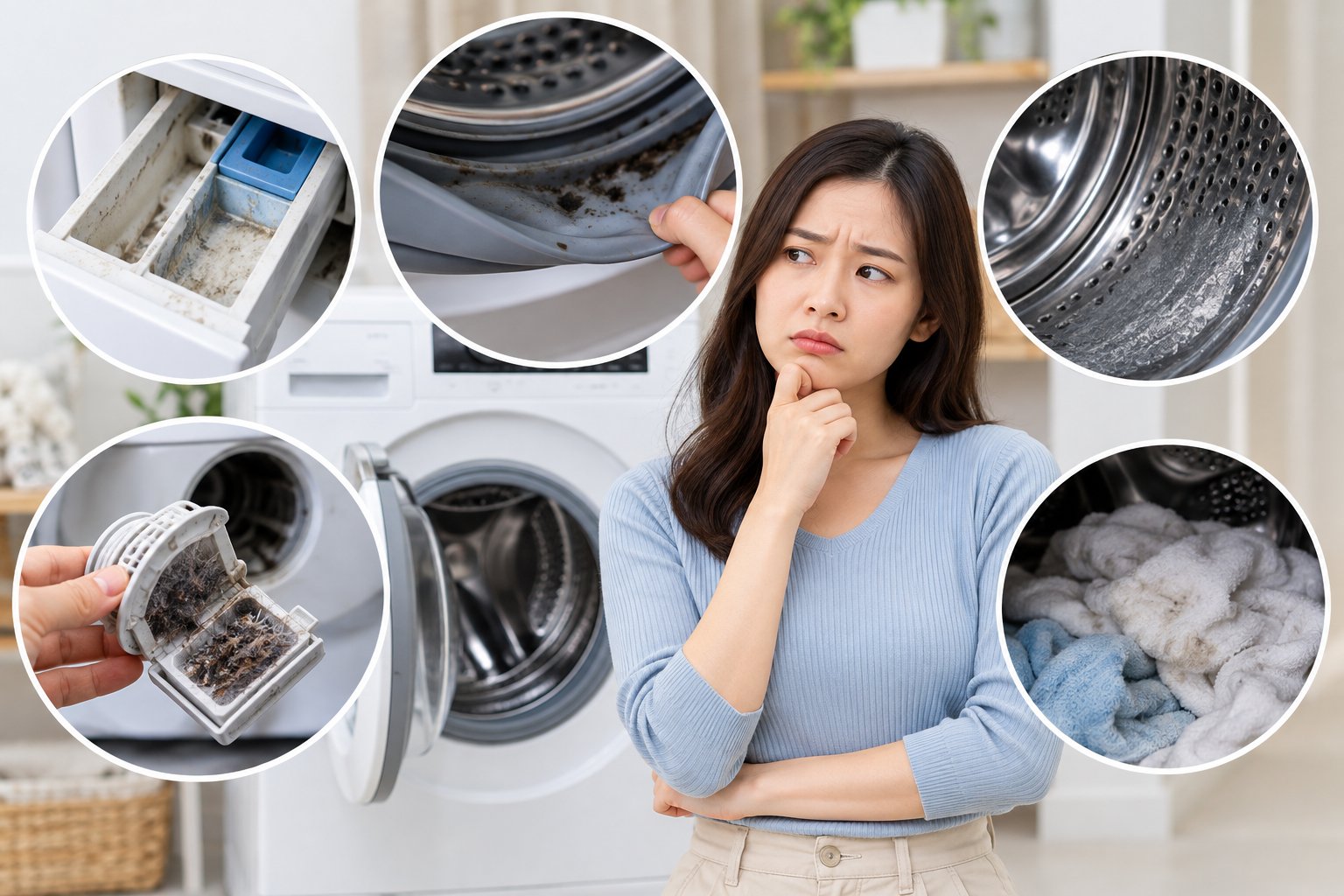 Cách vệ sinh máy giặt tại nhà an toàn, sạch đúng cách 2 Ảnh minh hoạ: Cách vệ sinh máy giặt tại nhà an toàn, sạch đúng cách