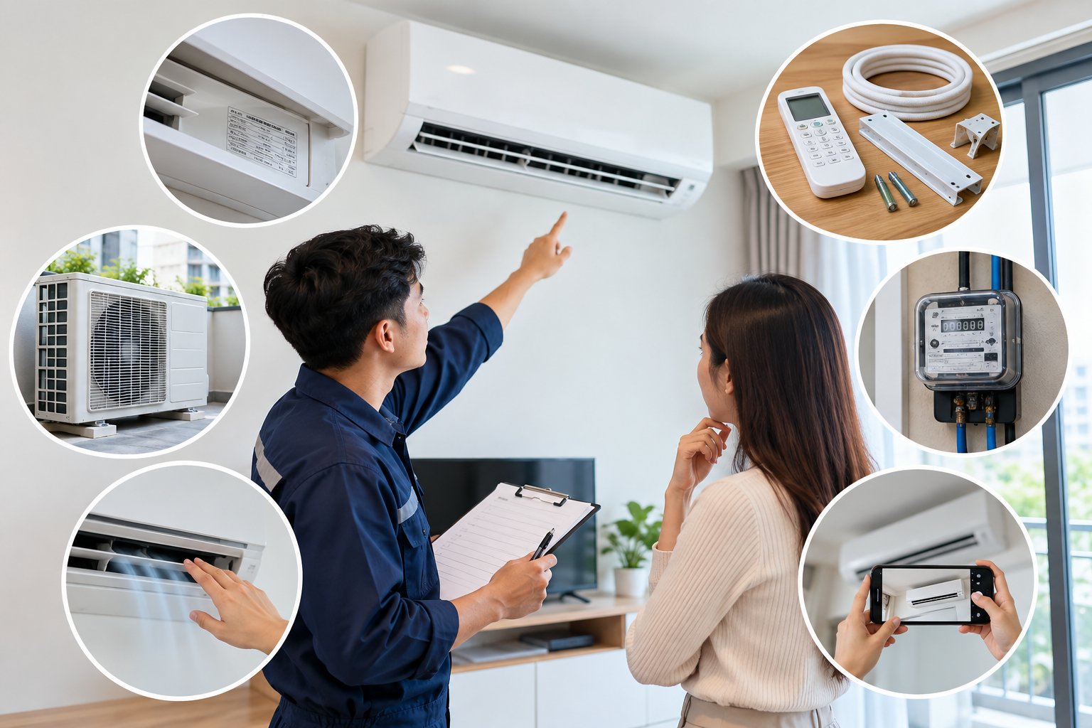Ảnh minh hoạ: Checklist nhận trả máy lạnh thuê: Các mục cần ghi nhận