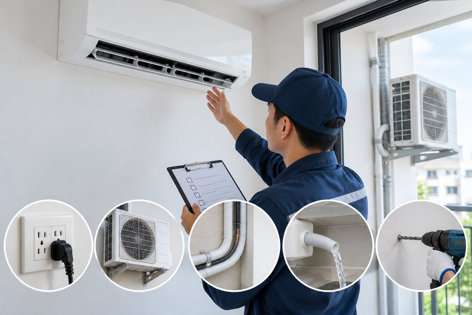 Ảnh minh hoạ: Điều kiện lắp máy lạnh thuê: Checklist khảo sát