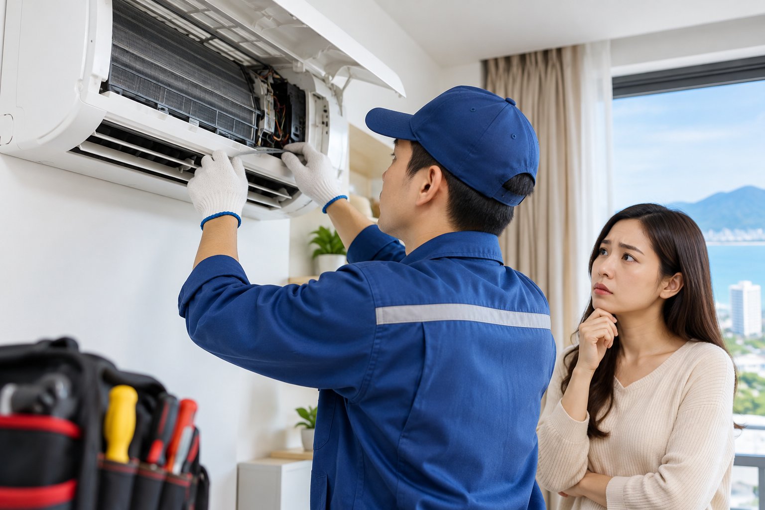 Ảnh minh hoạ: Máy lạnh có mùi khét: Cách xử lý an toàn