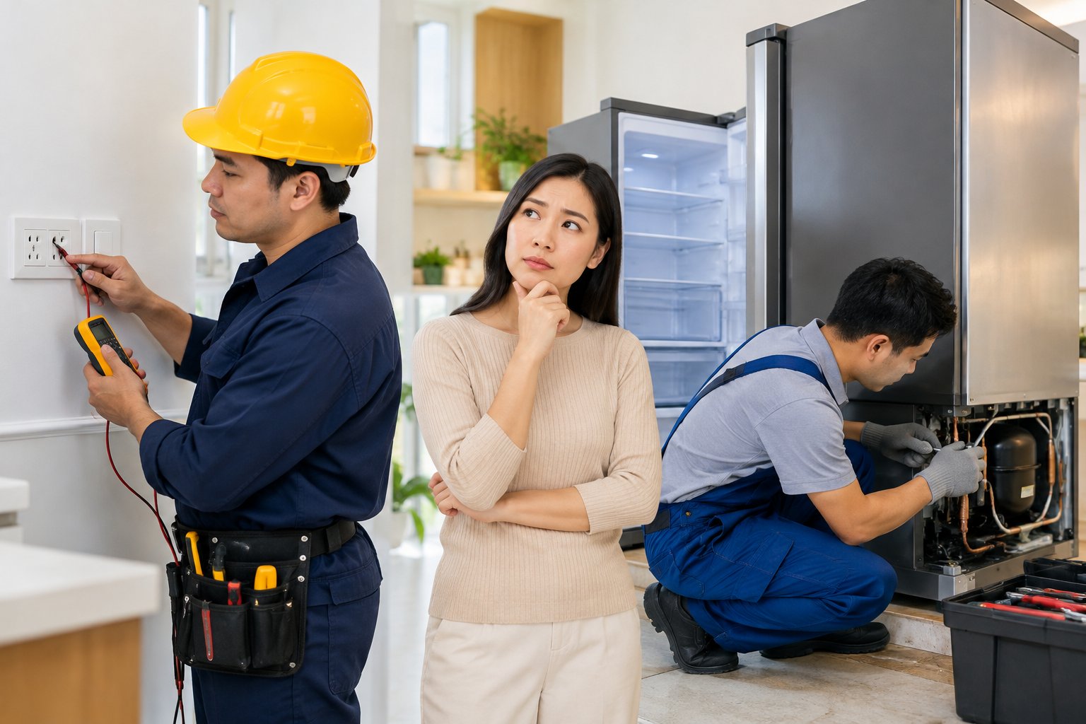 Ảnh minh hoạ: Tủ lạnh không vào điện: Cách kiểm tra an toàn