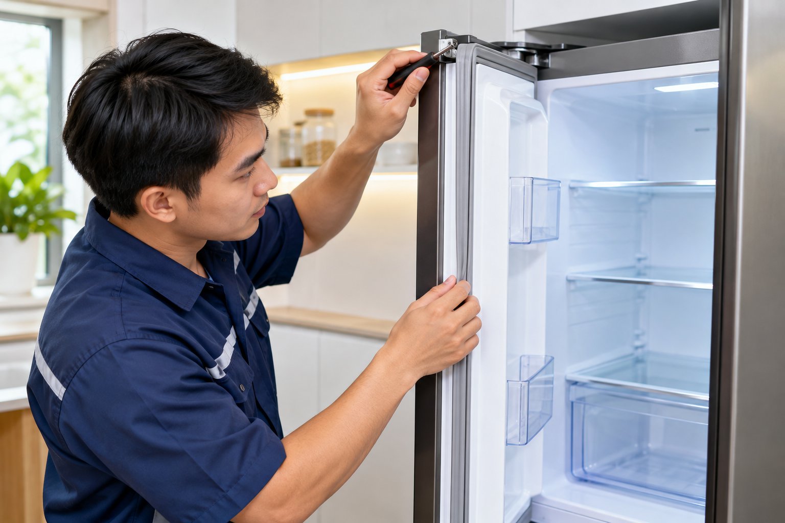 Ảnh minh hoạ: Gioăng cửa tủ lạnh bị hở: Cách kiểm tra, xử lý