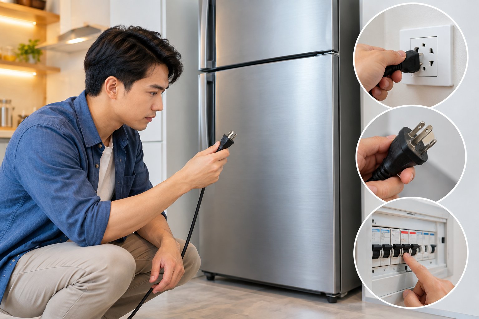 Ảnh minh hoạ: Tủ lạnh không vào điện: Cách kiểm tra an toàn