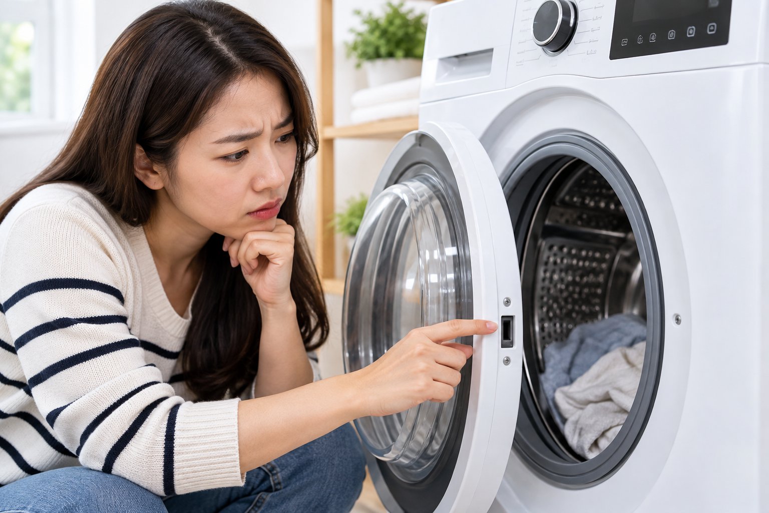 Ảnh minh hoạ: Máy giặt không khóa cửa: Kiểm tra gì trước khi sửa?