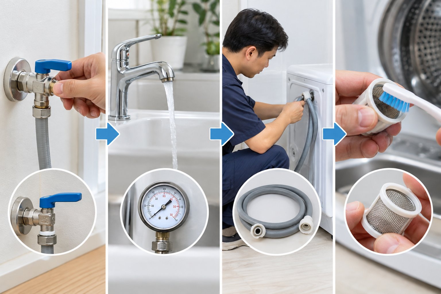Ảnh minh hoạ: Máy giặt không cấp nước: Cách kiểm tra từng bước