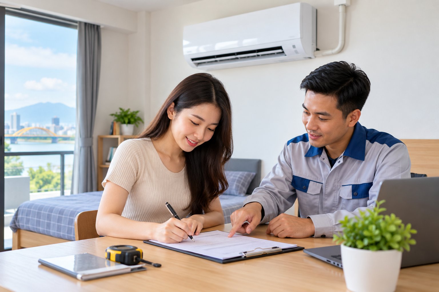 Ảnh minh hoạ: Thuê máy lạnh cho phòng trọ Đà Nẵng: Cần biết gì?