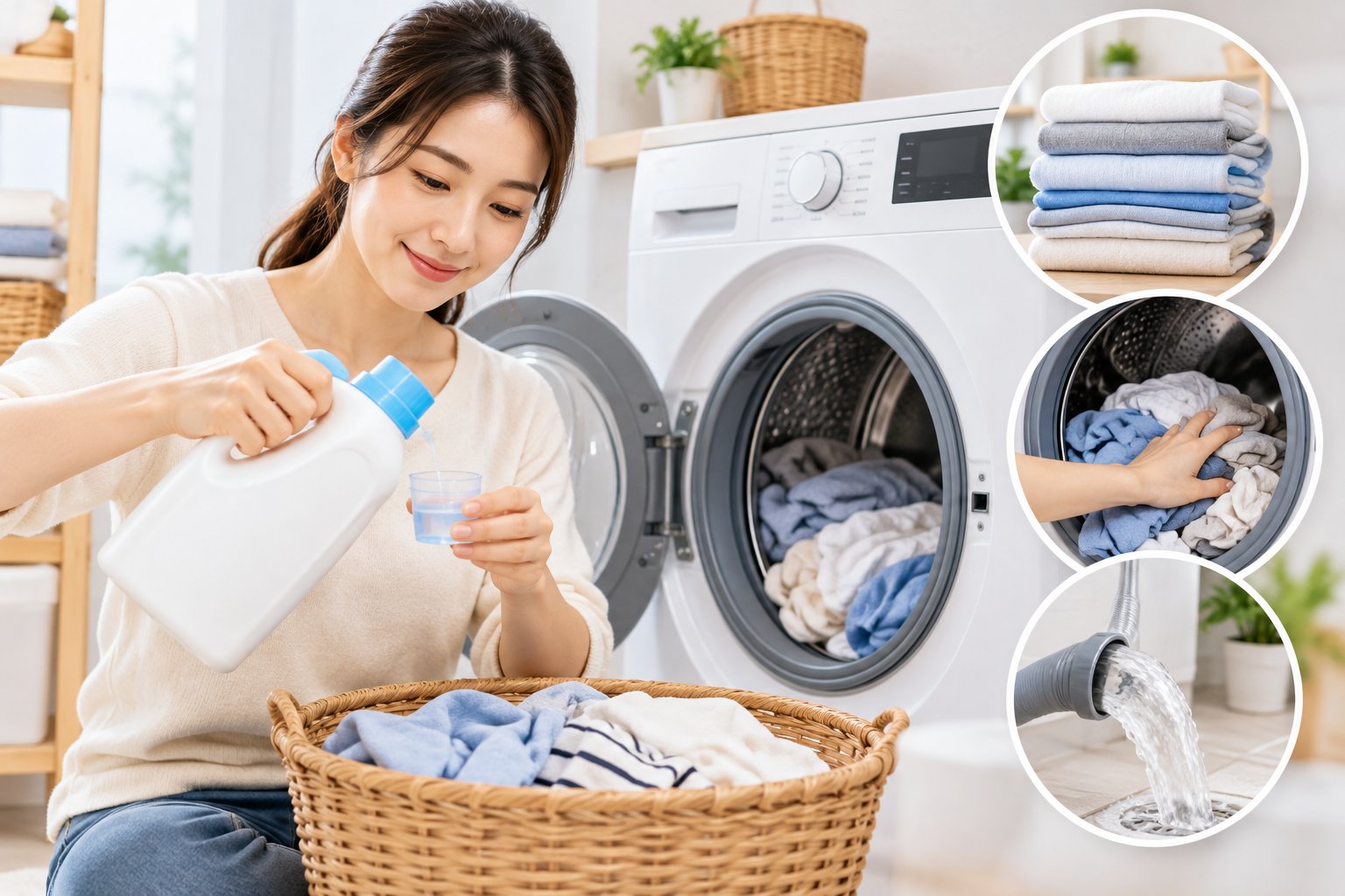 Ảnh minh hoạ: Máy giặt giặt xong còn bọt: nguyên nhân, cách xử lý