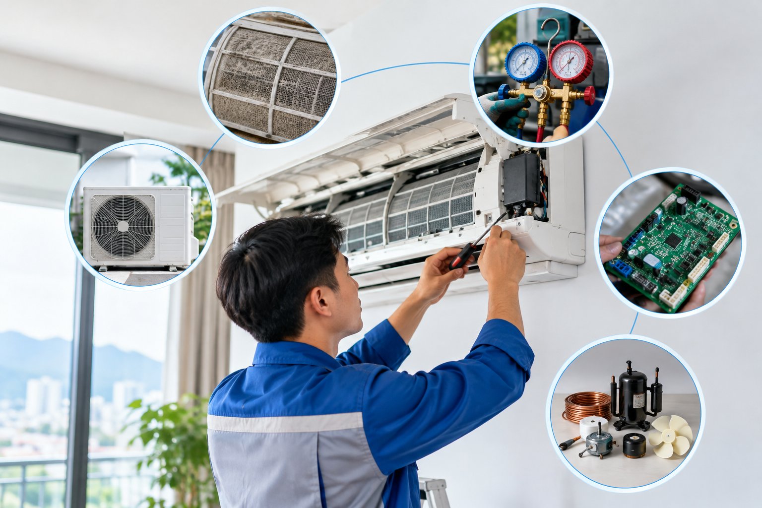 Ảnh minh hoạ: Sửa máy lạnh Daikin Đà Nẵng: Kiểm tra đúng lỗi