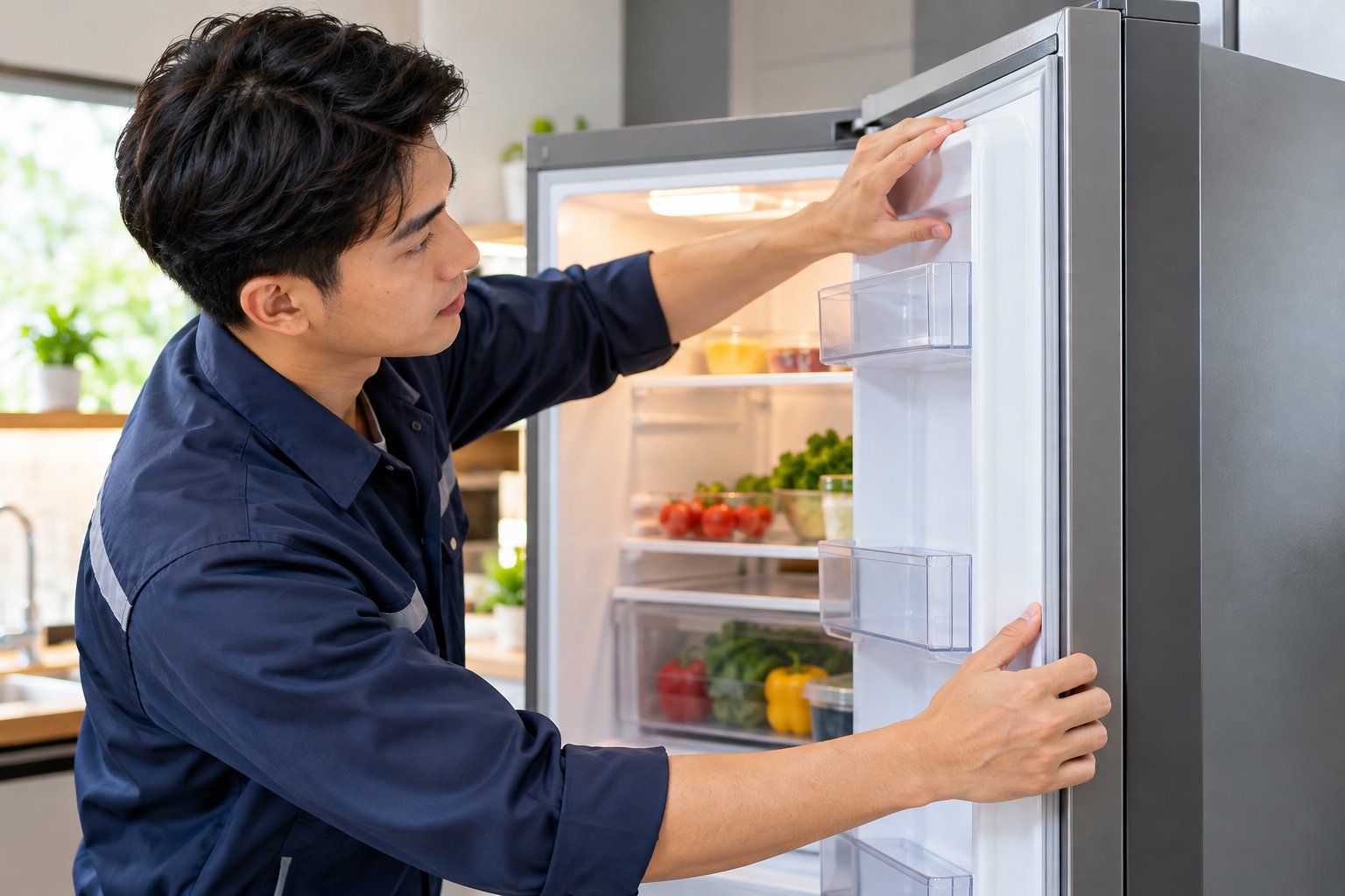Ảnh minh hoạ: Gioăng cửa tủ lạnh bị hở: Cách kiểm tra, xử lý