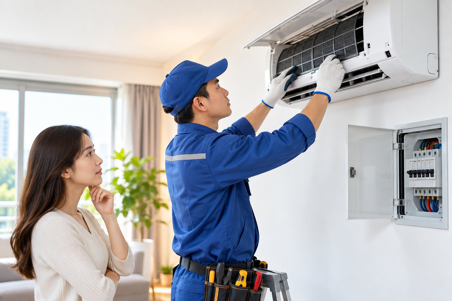 Ảnh minh hoạ: Điều hòa bị nhảy aptomat: Cách xử lý an toàn