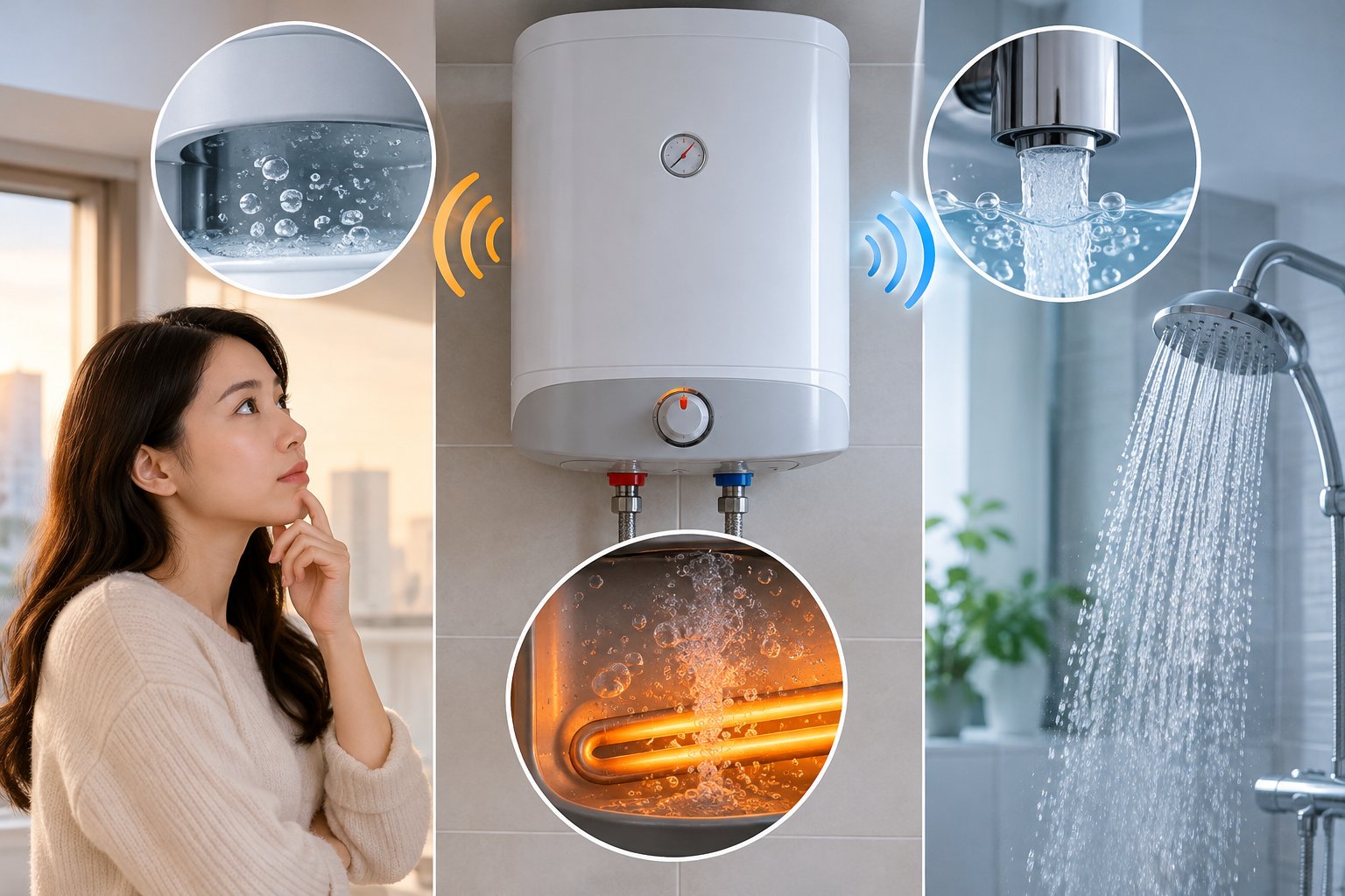 Ảnh minh hoạ: Bình nóng lạnh kêu lạ khi đun: Cách nhận biết
