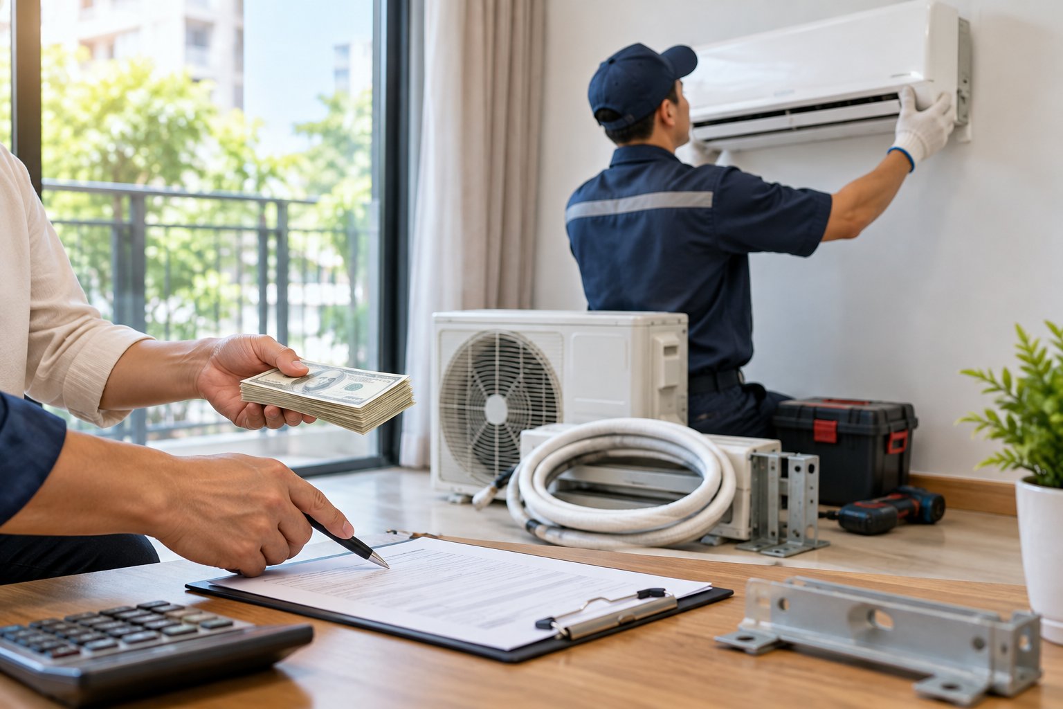 Ảnh minh hoạ: Checklist nhận trả máy lạnh thuê: Các mục cần ghi nhận