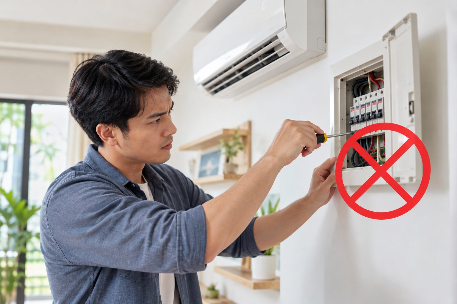 Ảnh minh hoạ: Điều hòa bị nhảy aptomat: Cách xử lý an toàn
