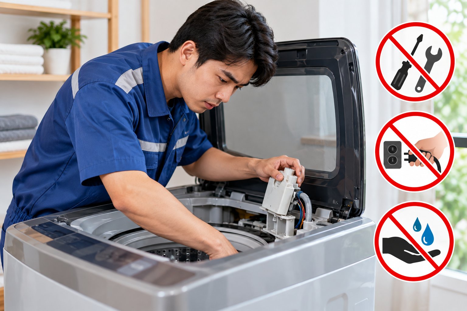 Máy giặt Sharp báo lỗi C2: Cách kiểm tra an toàn 3 Ảnh minh hoạ: Máy giặt Sharp báo lỗi C2: Cách kiểm tra an toàn