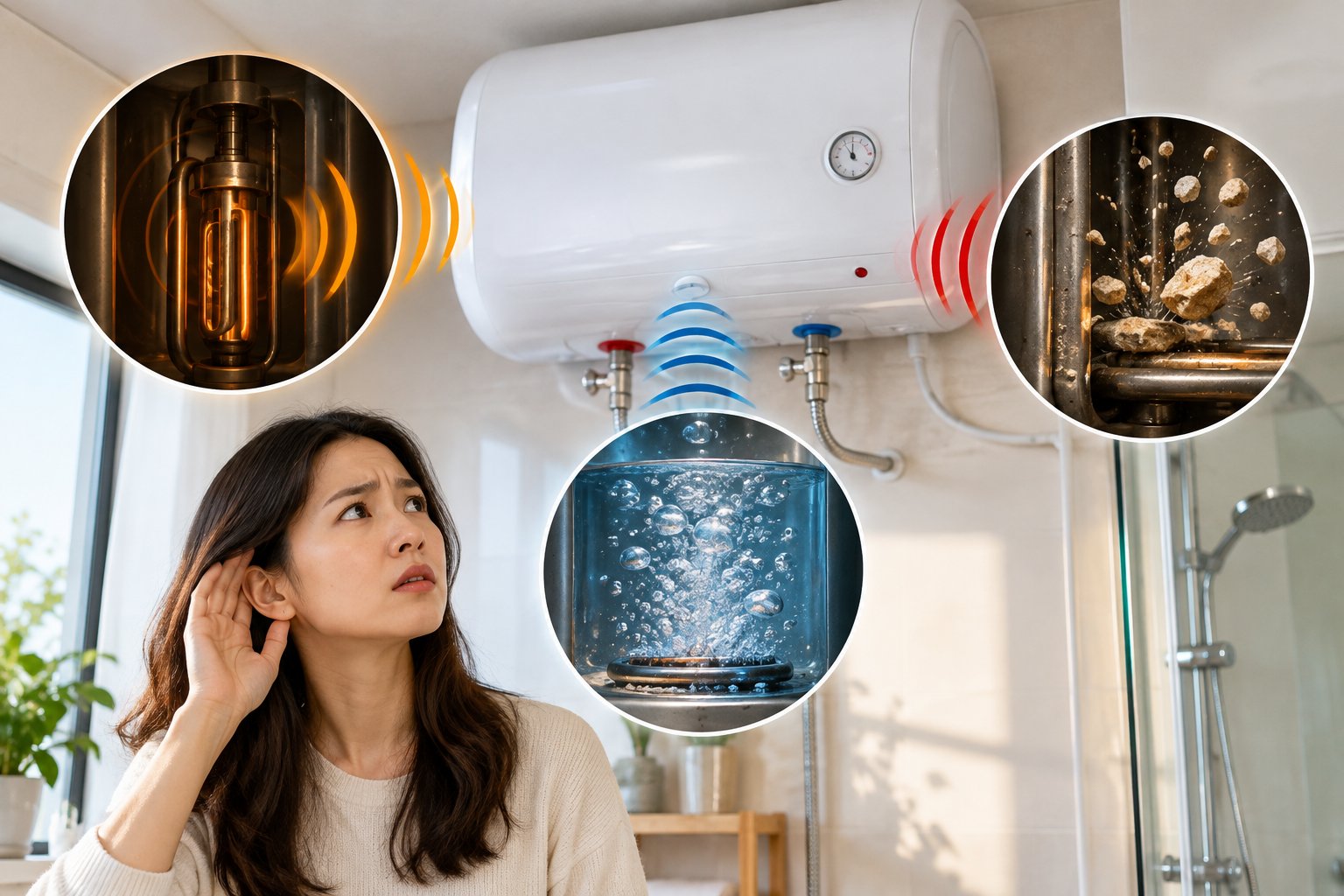 Ảnh minh hoạ: Bình nóng lạnh kêu lạ khi đun: Cách nhận biết