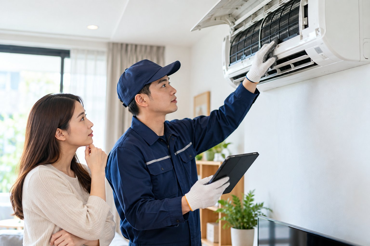 Ảnh minh hoạ: Phân biệt vệ sinh và bảo dưỡng máy lạnh