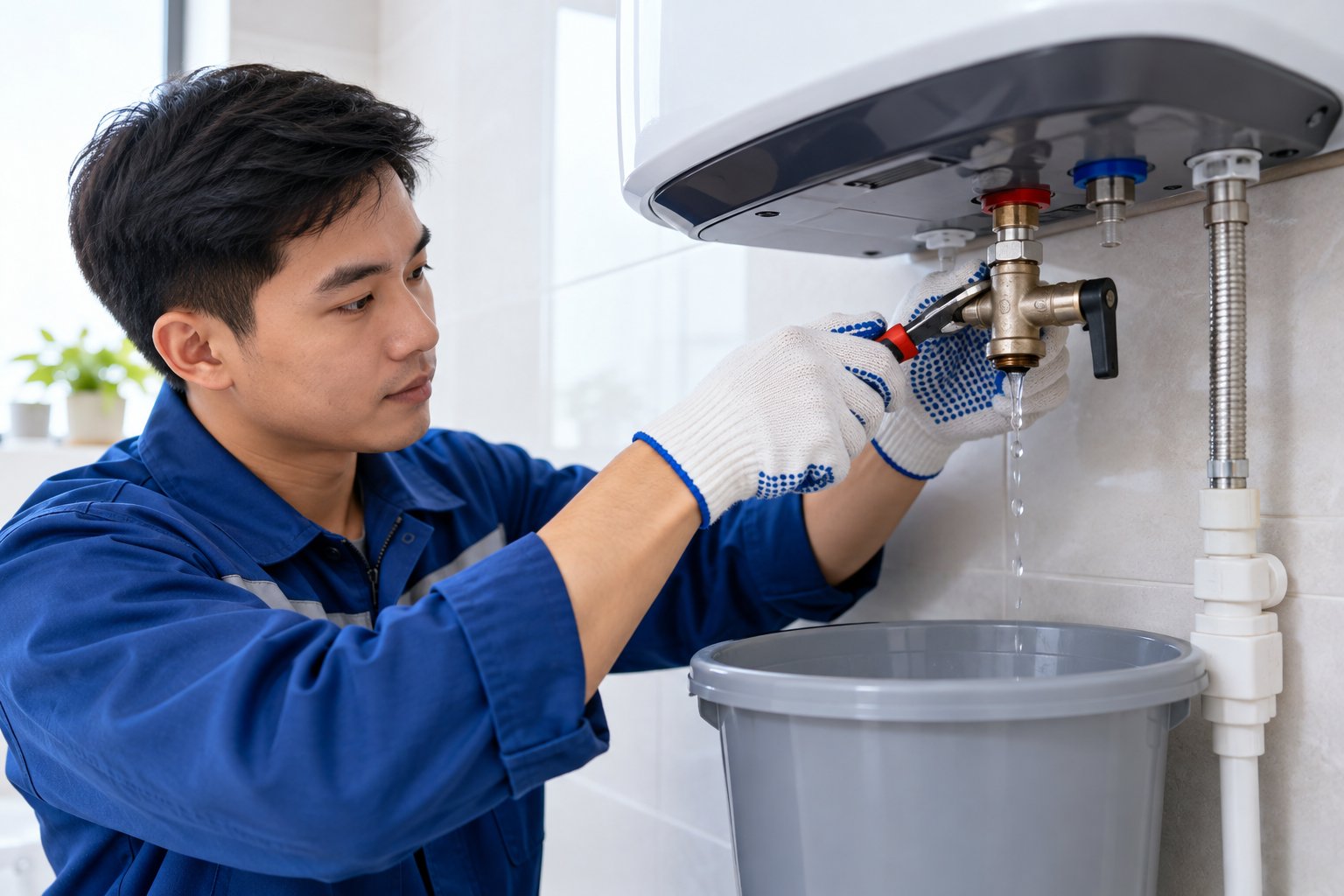 Ảnh minh hoạ: Van an toàn bình nóng lạnh nhỏ nước: Có nguy hiểm?