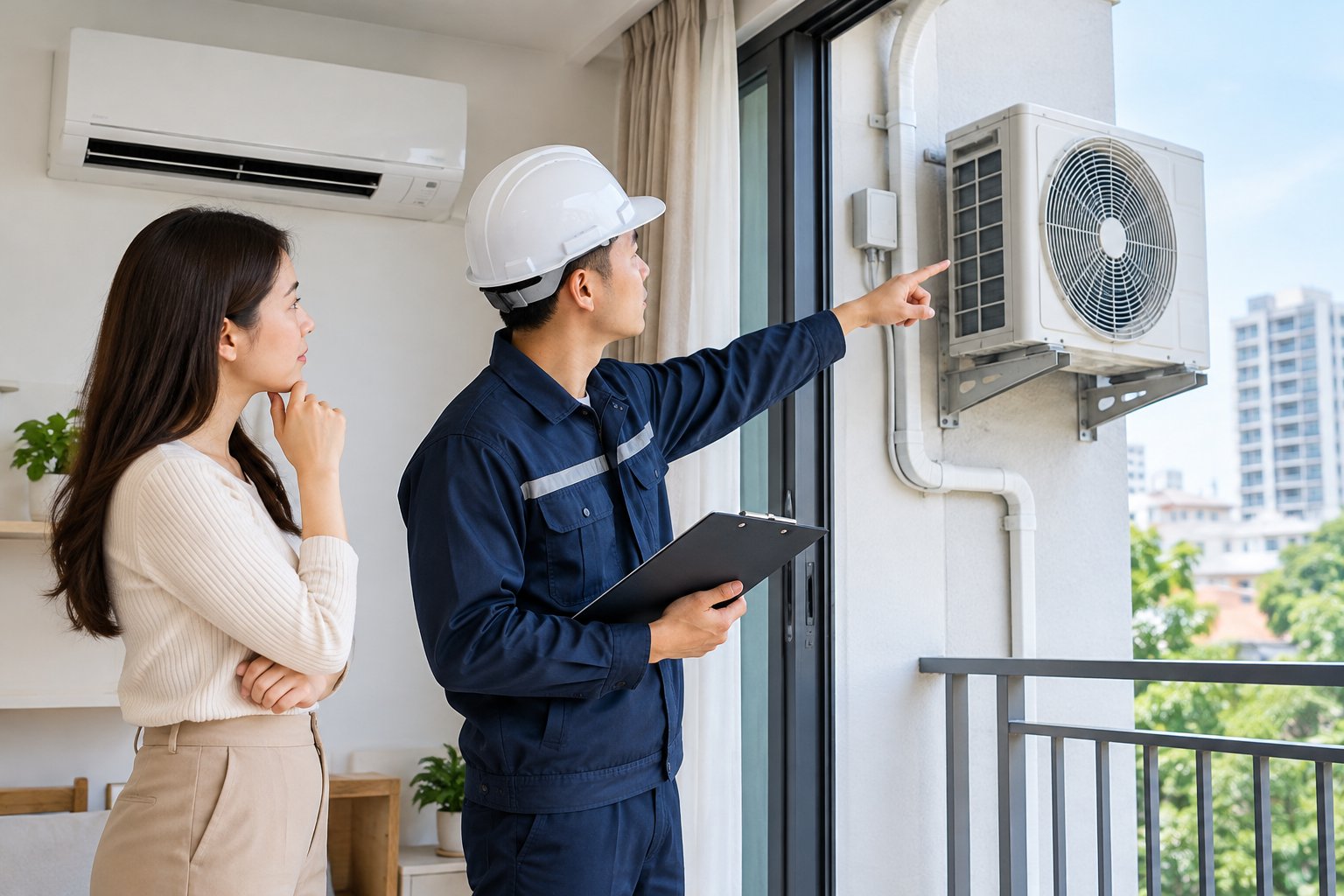 Ảnh minh hoạ: Điều kiện lắp máy lạnh thuê: Checklist khảo sát