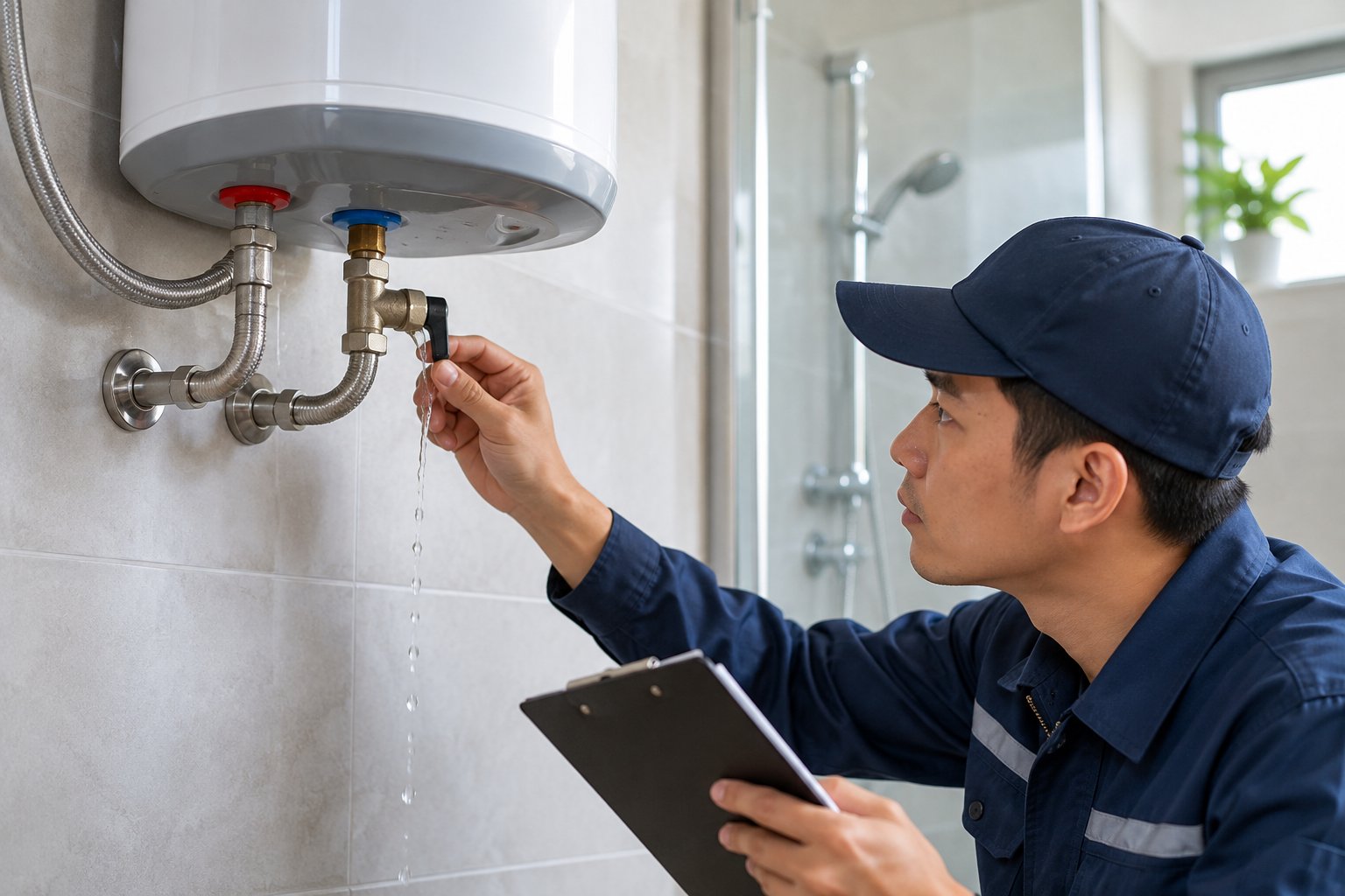 Ảnh minh hoạ: Van an toàn bình nóng lạnh nhỏ nước: Có nguy hiểm?